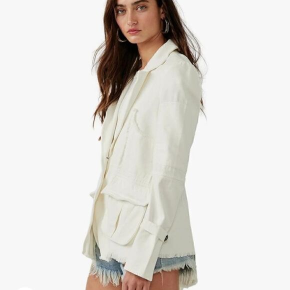 NWT Free People Harlow Blazer Size S $ 198.00 - Picture 4 of 5
